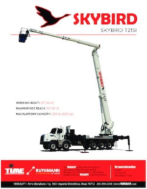 Piattaforme aeree articolate su rimorchio trainabile Versalift SKY-215-I (SKYBIRD) 