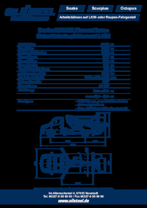 Piattaforme aeree articolate su rimorchio trainabile Oil & Steel Snake 2010 H EL