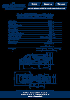 Piattaforme aeree articolate su rimorchio trainabile Oil & Steel Snake 2010H Plus