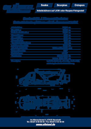 Piattaforme aeree articolate su rimorchio trainabile Oil & Steel Snake 2111 J Plus