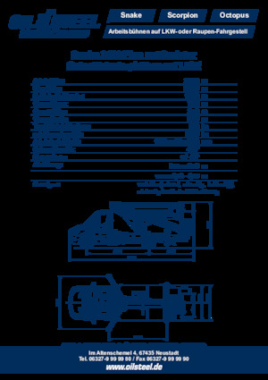 Piattaforme aeree articolate su rimorchio trainabile Oil & Steel Snake 2413 Plus