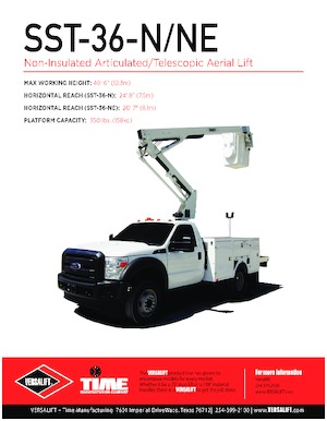 Piattaforme aeree articolate su rimorchio trainabile Versalift SST-36-NE