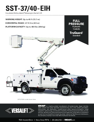 Piattaforme aeree articolate su rimorchio trainabile Versalift SST-37-EIH