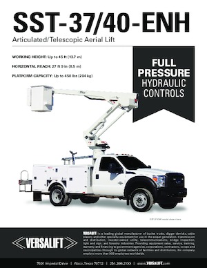 Piattaforme aeree articolate su rimorchio trainabile Versalift SST-40-ENH