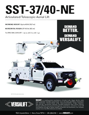 Piattaforme aeree articolate su rimorchio trainabile Versalift SST-40-NE