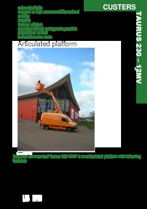 Piattaforme aeree articolate su rimorchio trainabile Custers Taurus 230- 12MV