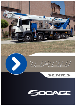 Piattaforme aeree articolate su rimorchio trainabile Socage TJ 51