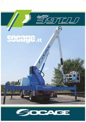 Piattaforme aeree articolate su rimorchio trainabile Socage TJJ 39