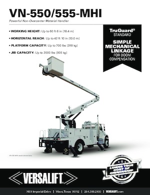 Piattaforme aeree articolate su rimorchio trainabile Versalift VN-555-MHI