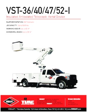 Piattaforme aeree articolate su rimorchio trainabile Versalift VST-36-I