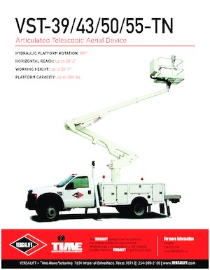 Piattaforme aeree articolate su rimorchio trainabile Versalift VST-50-TN