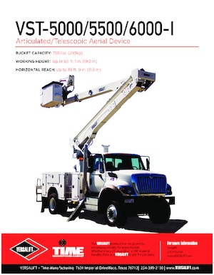 Piattaforme aeree articolate su rimorchio trainabile Versalift VST-5000-I