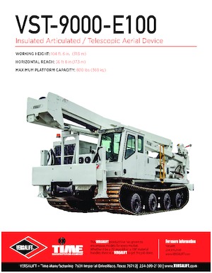 Piattaforme aeree articolate su rimorchio trainabile Versalift VST-9000I-E100