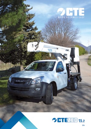 Piattaforme aeree articolate su rimorchio trainabile CTE ZED 15.2