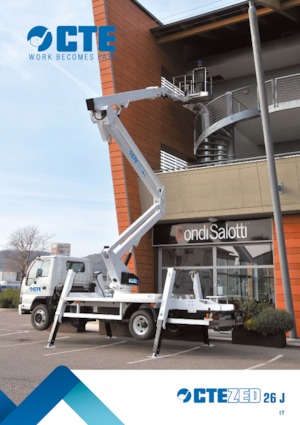 Piattaforme aeree articolate su rimorchio trainabile CTE ZED 26 JH