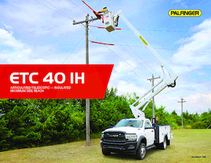 Piattaforme aeree articolate autocarrate Palfinger ETC 40 IH