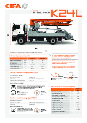 Pompe per calcestruzzo autocarrate CIFA K24L