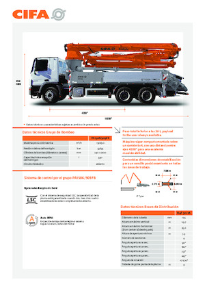 Pompe per calcestruzzo autocarrate CIFA K30L 