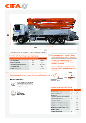 Pompe per calcestruzzo autocarrate CIFA K30L 