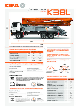 Pompe per calcestruzzo autocarrate CIFA K38L