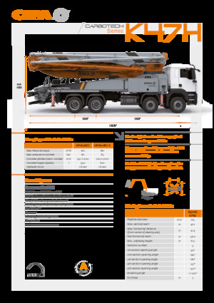 Pompe per calcestruzzo autocarrate CIFA K47H