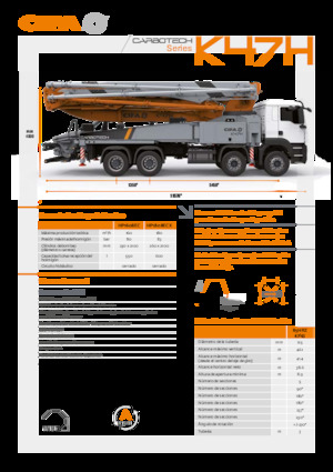 Pompe per calcestruzzo autocarrate CIFA K47H