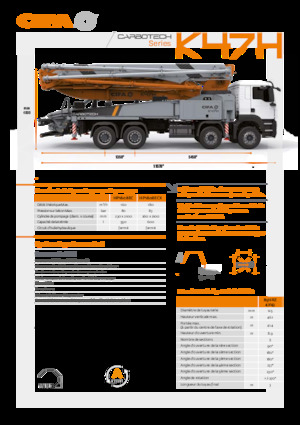 Pompe per calcestruzzo autocarrate CIFA K47H