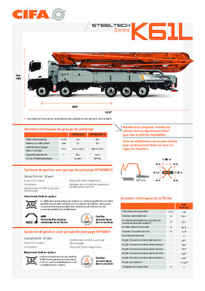 Pompe per calcestruzzo autocarrate CIFA K61L