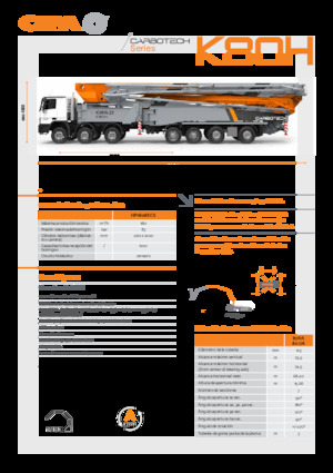 Pompe per calcestruzzo autocarrate CIFA K80H