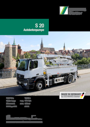 Pompe per calcestruzzo autocarrate SCHWING-Stetter S 20