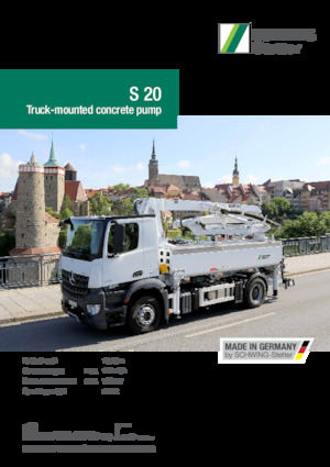 Pompe per calcestruzzo autocarrate SCHWING-Stetter S 20