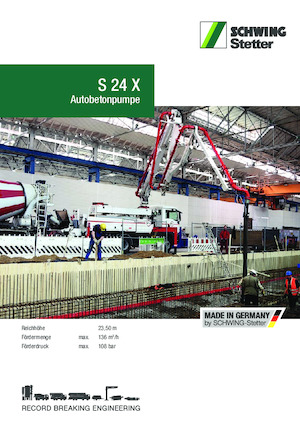 Pompe per calcestruzzo autocarrate SCHWING-Stetter S 24 X