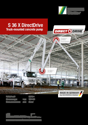 Pompe per calcestruzzo autocarrate SCHWING-Stetter S 36 X DirectDrive