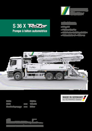 Pompe per calcestruzzo autocarrate SCHWING-Stetter S 36 X RaZor