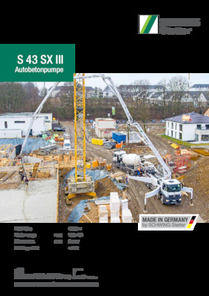 Pompe per calcestruzzo autocarrate SCHWING-Stetter S 43 SX III