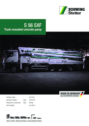 Pompe per calcestruzzo autocarrate SCHWING-Stetter S 56 SXF