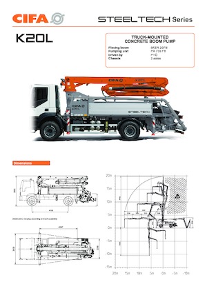 Pompe per calcestruzzo autocarrate CIFA K20L 