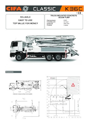 Pompe per calcestruzzo autocarrate CIFA K36C