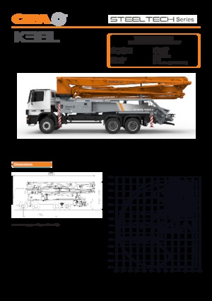 Pompe per calcestruzzo autocarrate CIFA K38L