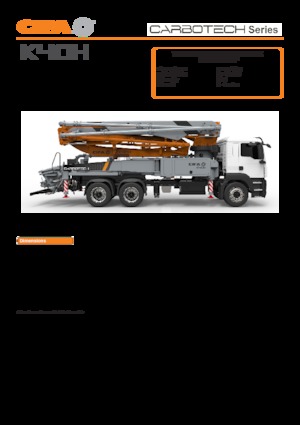 Pompe per calcestruzzo autocarrate CIFA K40H