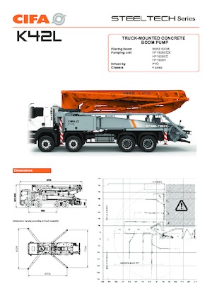 Pompe per calcestruzzo autocarrate CIFA K42L