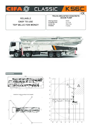 Pompe per calcestruzzo autocarrate CIFA K56C