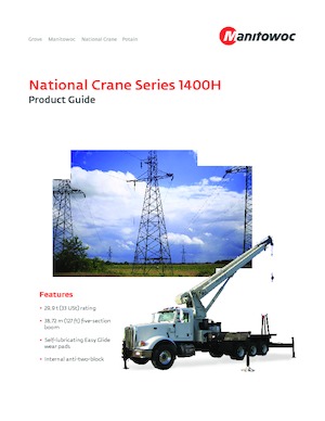 Gru telesc. montata su camion National Crane 1400H