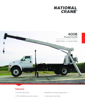 Gru telesc. montata su camion National Crane 400B