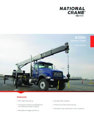 Gru telesc. montata su camion National Crane 600H