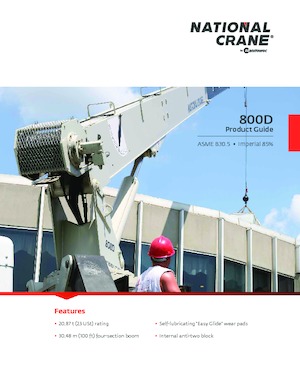 Gru telesc. montata su camion National Crane 800D