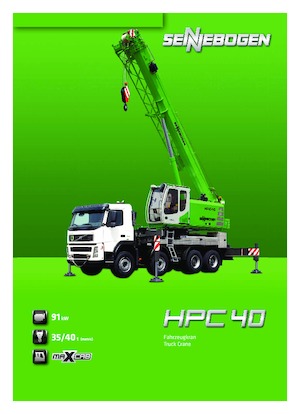 Gru telesc. montata su camion Sennebogen HPC 40