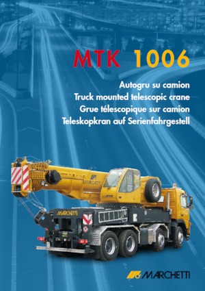 Gru telesc. montata su camion Marchetti MTK 1006