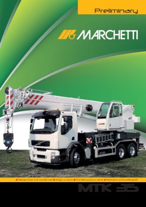 Gru telesc. montata su camion Marchetti MTK 35