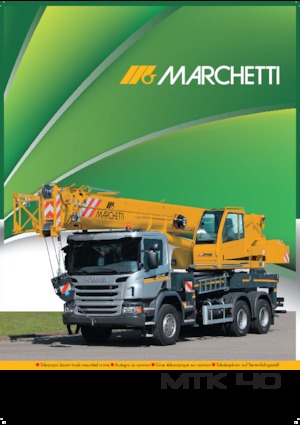 Gru telesc. montata su camion Marchetti MTK 40